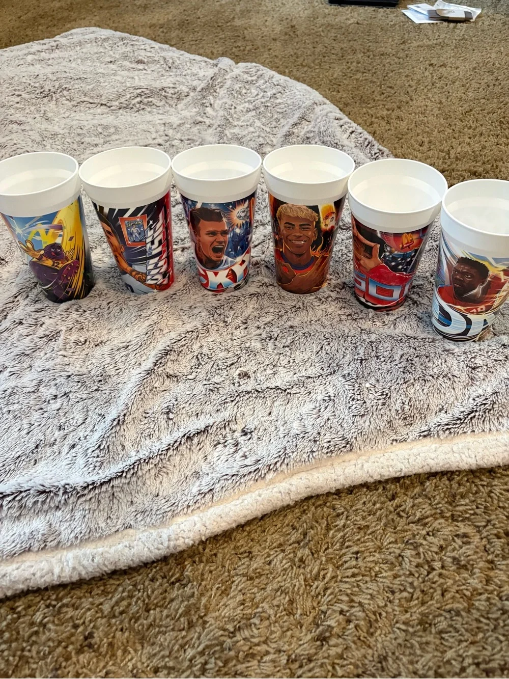 McDonald’s World Cup FIFA 2026 Collectible Cups - lot of 6 with Lamine Yamal